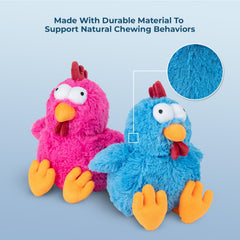 Best Pet Supplies Mrs Cluck poule-doudou, peluche douce et ambiance réconfortante.