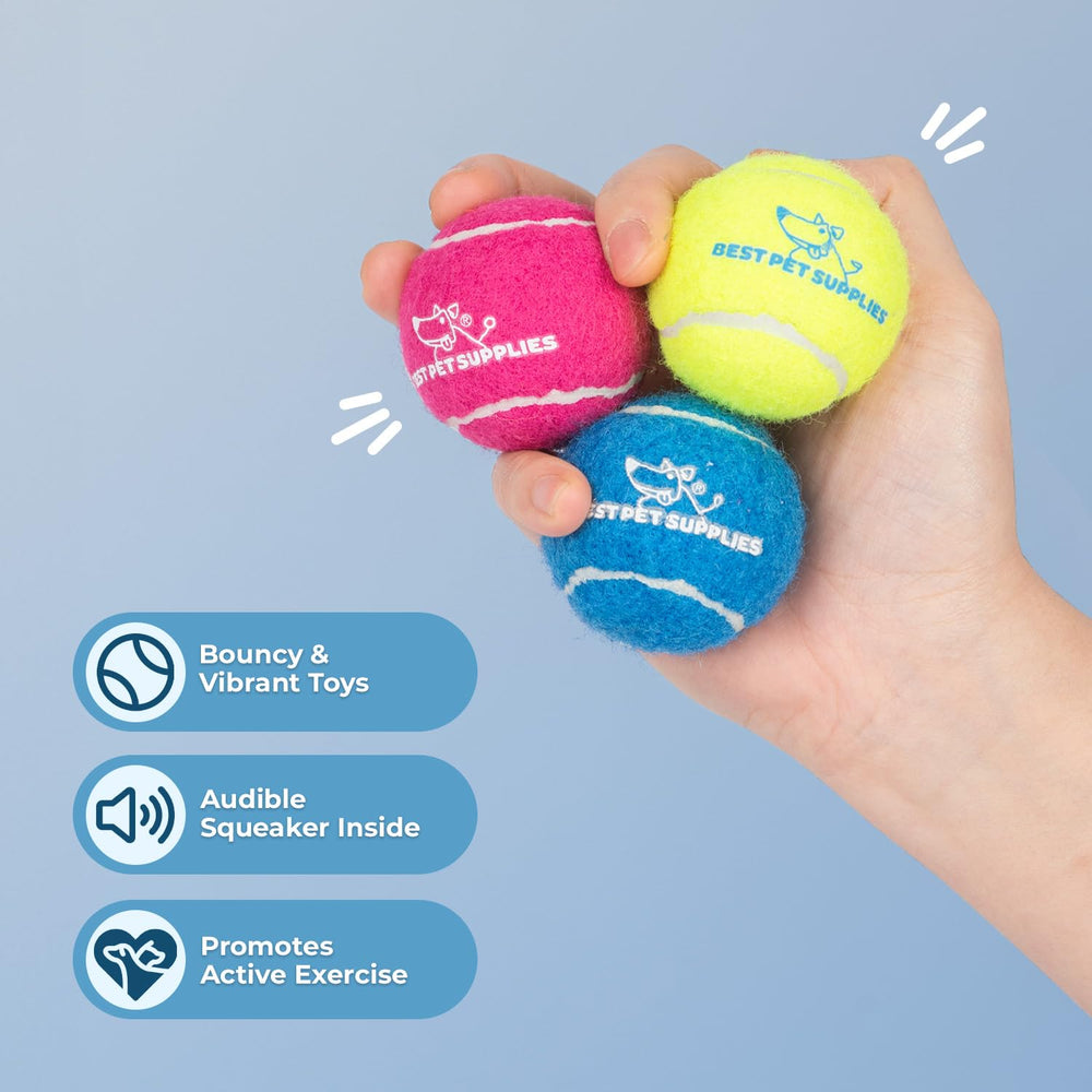 Pack de 4 balles Best Pet Supplies, pratique pour les jeux en famille.