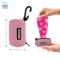 Best Pet Supplies poche compacte rose légère et facile à transporter.