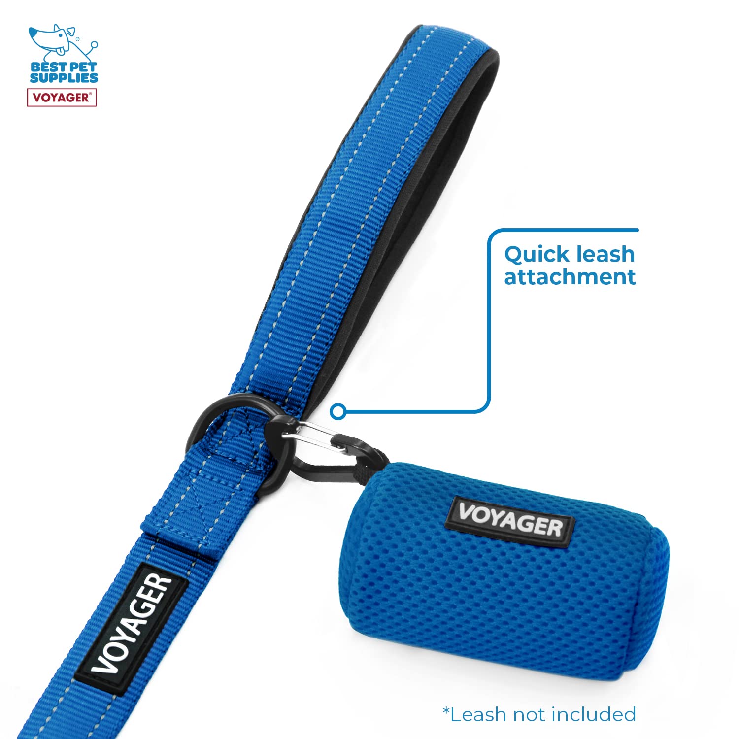 Best Pet Supplies porte-sacs crottes ouverture rapide et réutilisable.