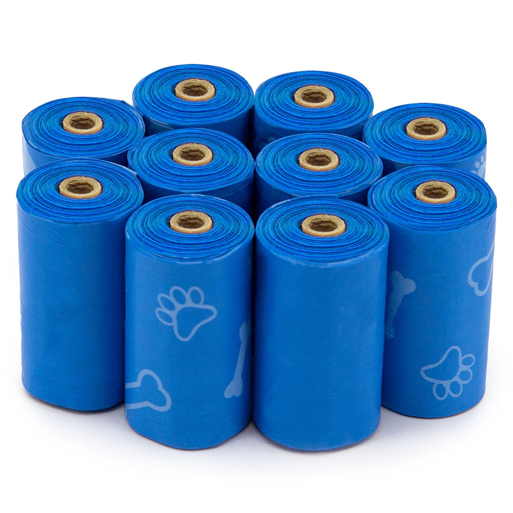 Best Pet Supplies — sacs-poubelle bleus résistants et faciles à déchirer pour balades avec chien.