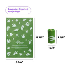 Best Pet Supplies sacs-crottes lavande, parfum doux, pratique pour les sorties.