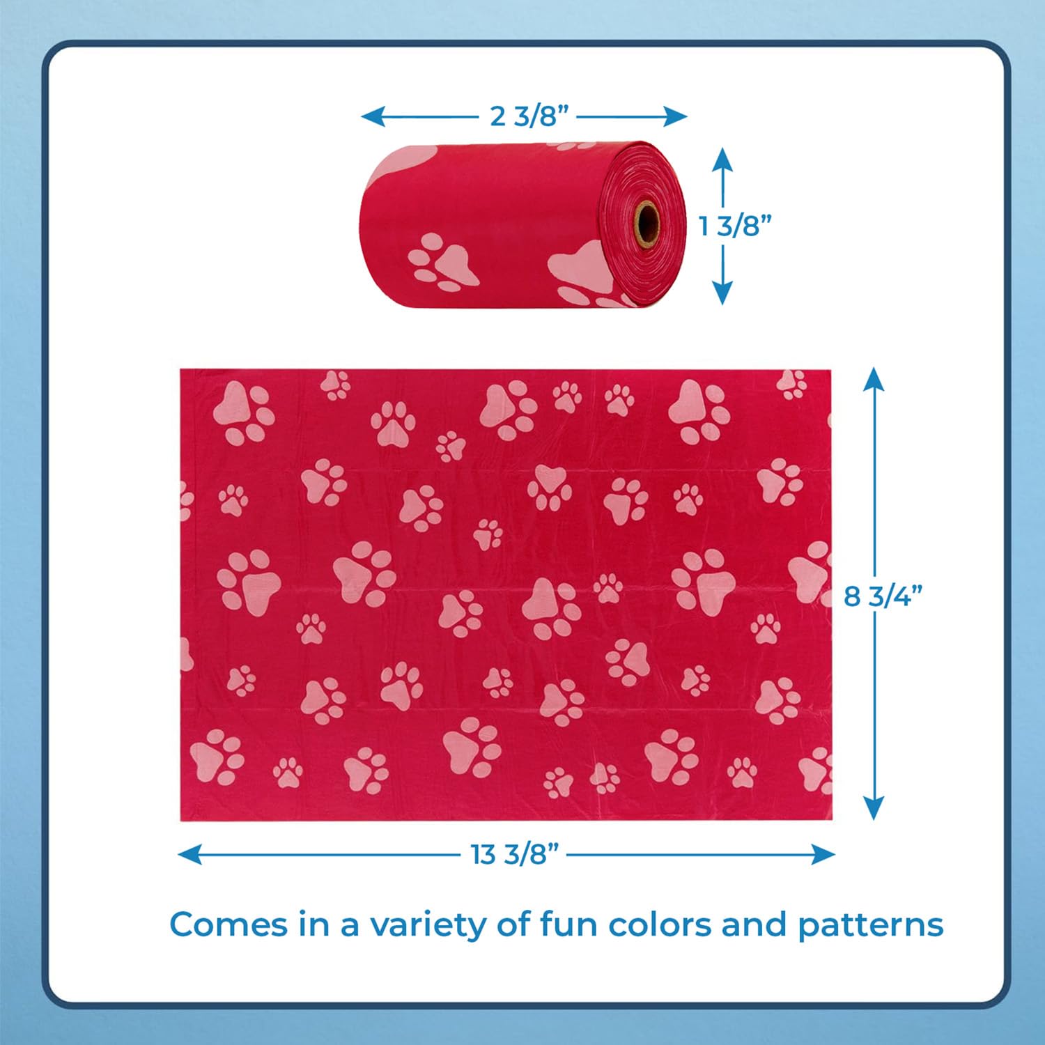 Best Pet Supplies – sacs à crottes avec perforations faciles pour un tirage rapide