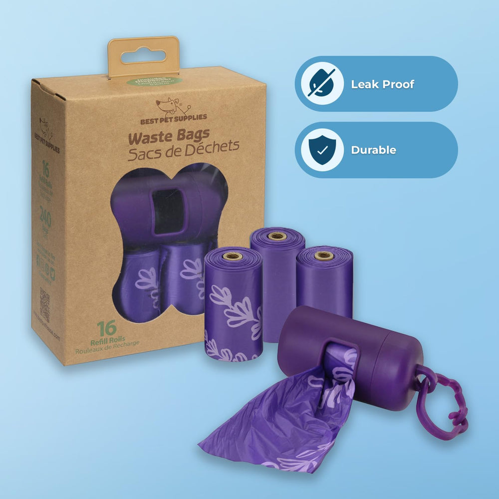Best Pet Supplies sacs-excrements chien résistants, perforations faciles à prélever.