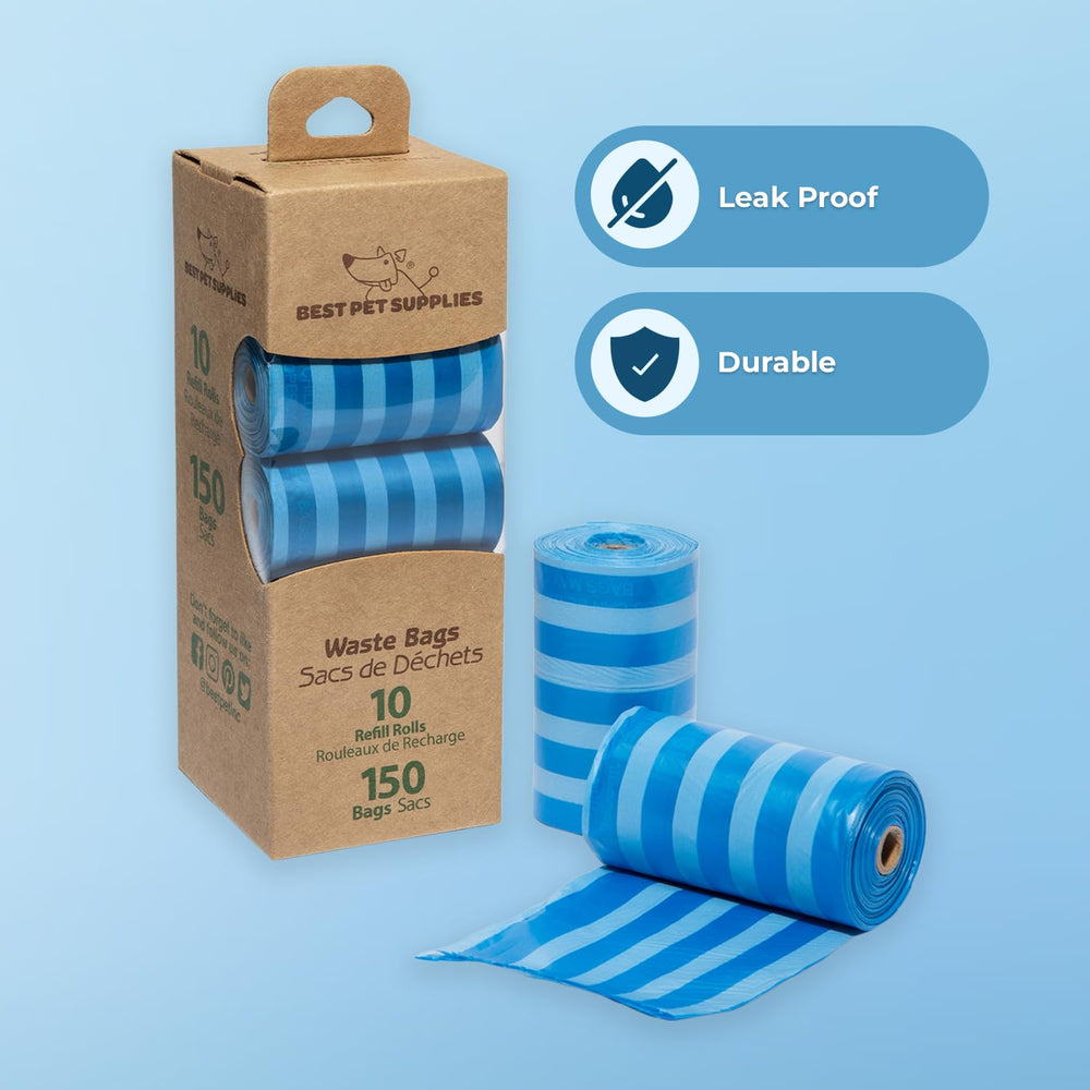 Best Pet Supplies sacs déjections 33x23 cm, taille adaptée à toutes les races.