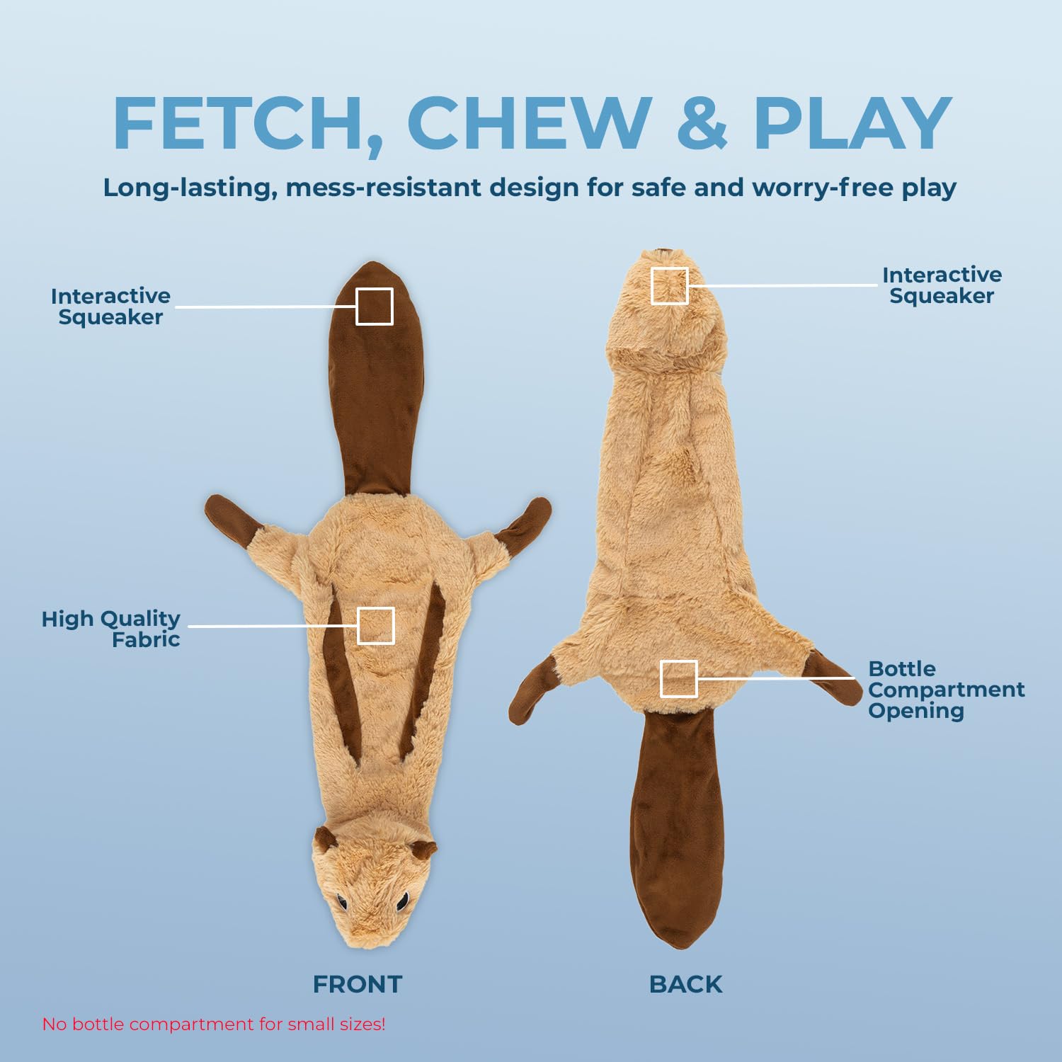 Best Pet Supplies – Renard, jouet interactif pour mordiller et explorer à la maison