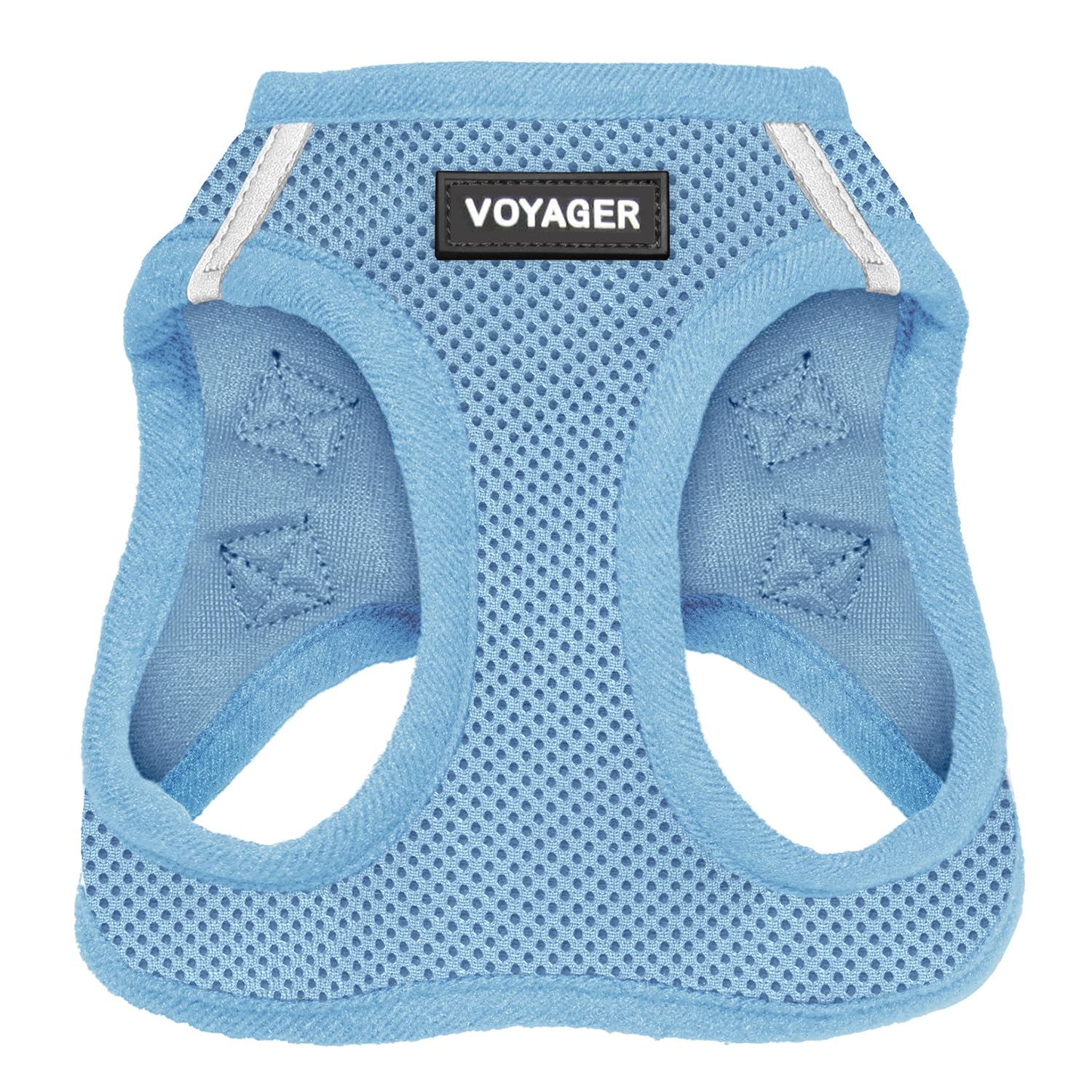 Best Pet Supplies Voyager harnais à enfiler bleu ciel, facile à mettre pour chiens et chats.