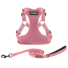 Best Pet Supplies Voyager harnais à enfiler rose pour chien, confort et ajustement
