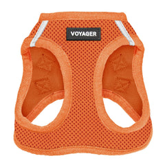 Harnais Voyager Best Pet Supplies en mesh orange pour promenades confortables