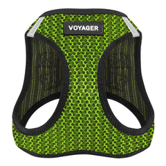 Best Pet Supplies Voyager harnais à enfiler en mesh aérien lime vert pour chiens et chats.