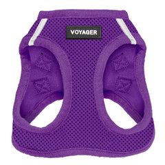 Best Pet Supplies Voyager harnais à enfiler en mesh pourpre — confort léger pour les promenades.