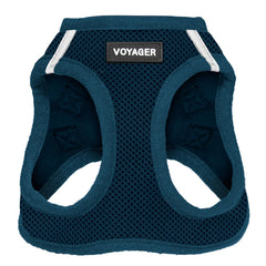Best Pet Supplies Voyager Harnais Step-in Air bleu XS, vue frontale pour un enfilage rapide.