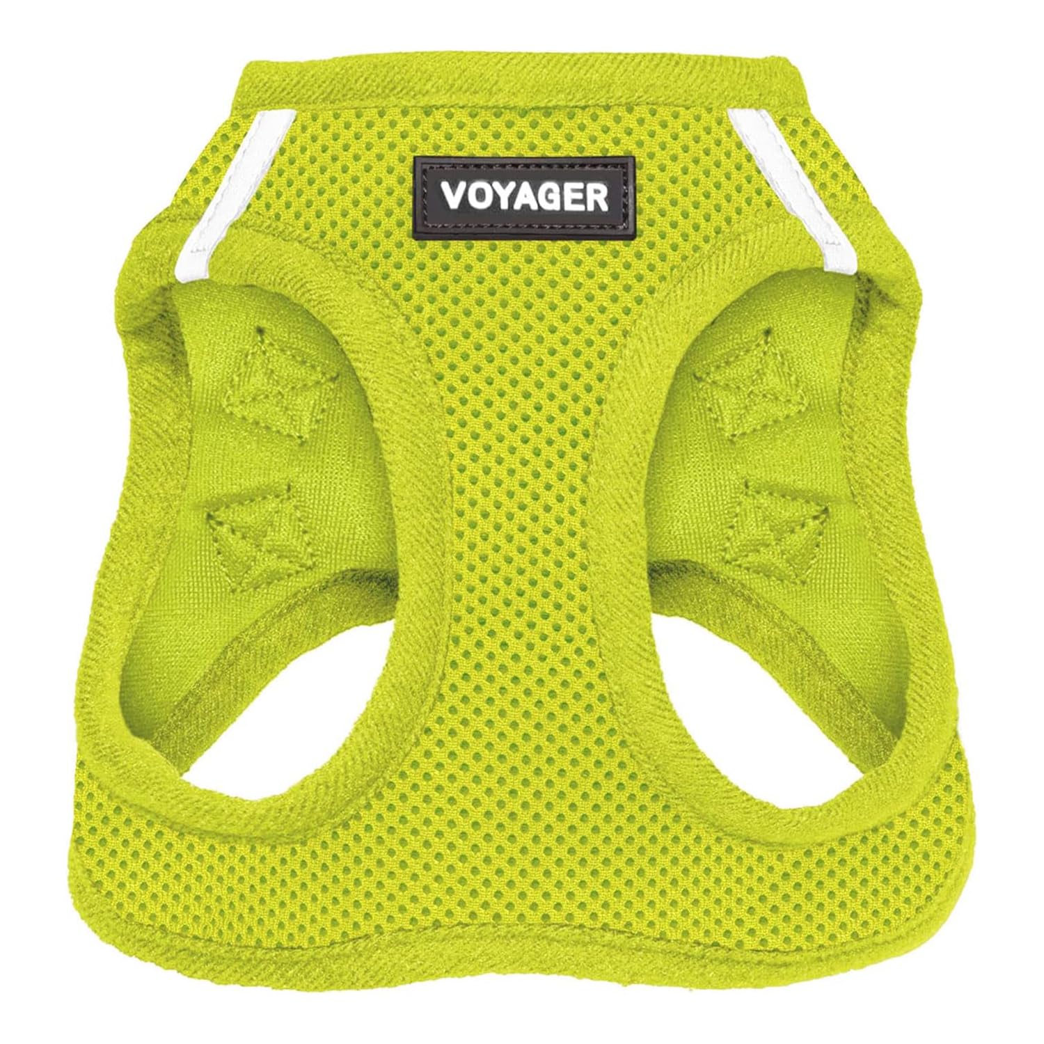 Best Pet Supplies Voyager Harnais à enfiler, vue d'ensemble en vert lime, pratique et léger