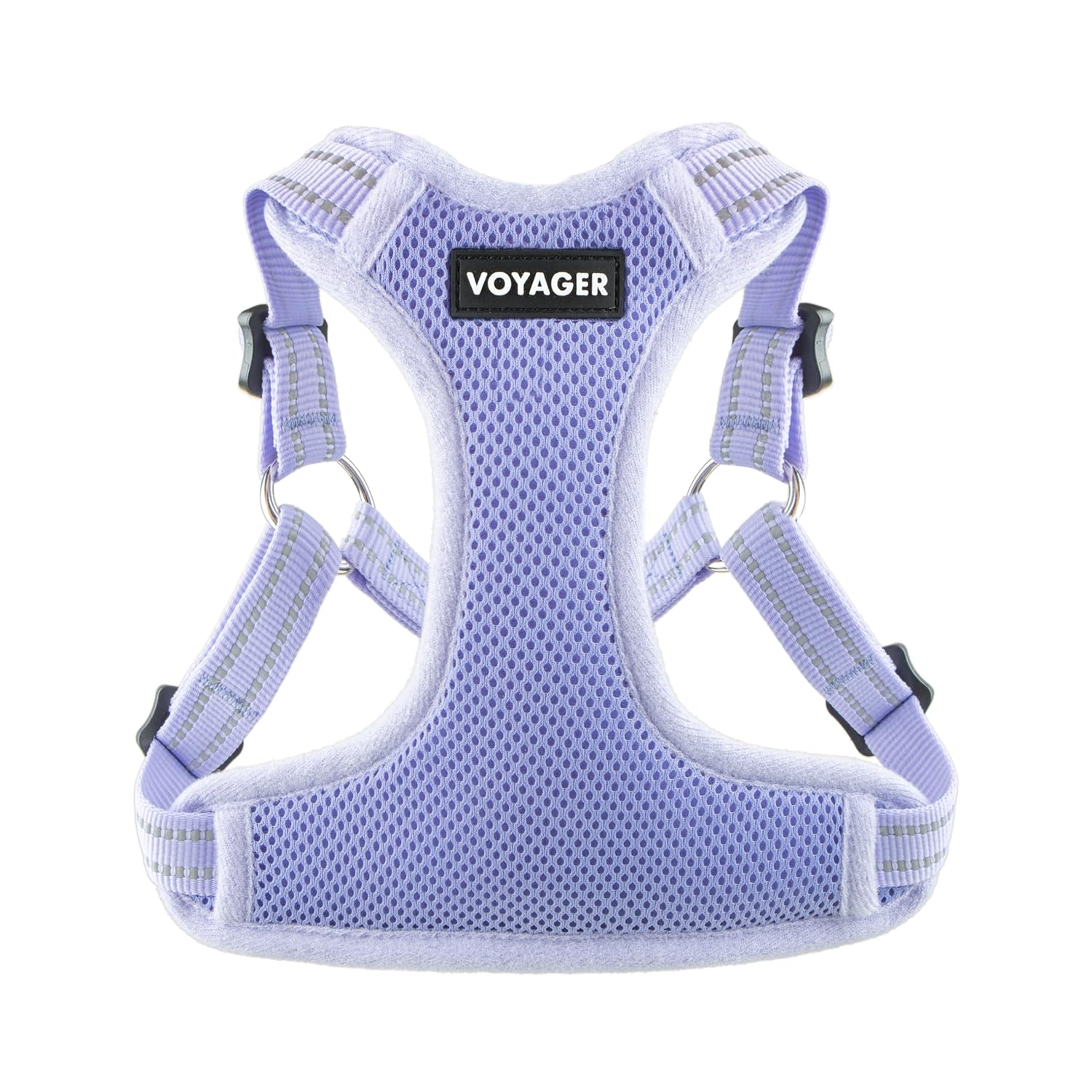 Harnais Voyager Best Pet Supplies en mesh lavande, enfilage facile pour chien