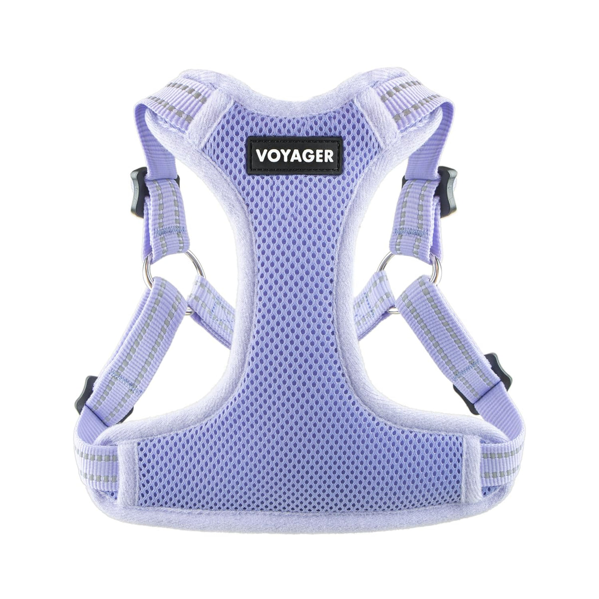 Harnais Voyager Best Pet Supplies en mesh lavande, enfilage facile pour chien