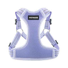 Harnais Voyager Best Pet Supplies en mesh lavande, enfilage facile pour chien