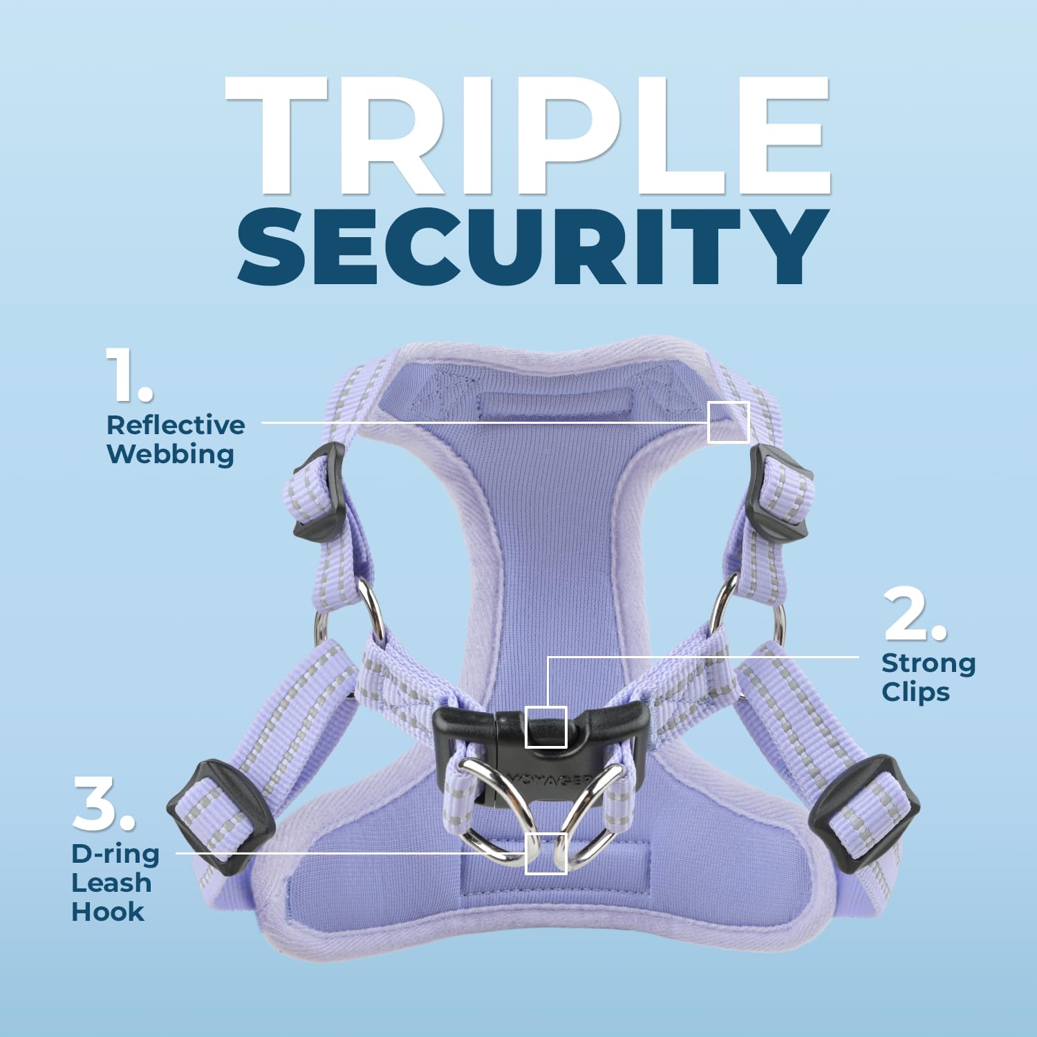 Harnais mesh respirant Voyager, confort toute l'année