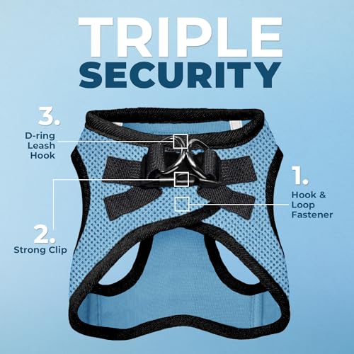 Best Pet Supplies Voyager Step-in Air Harness: bandes réfléchissantes assurant une meilleure visibilité au crépuscule.