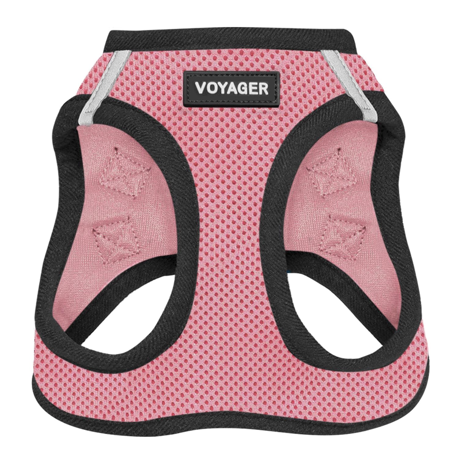 Best Pet Supplies Voyager Step-in Air Harnais rose, vision claire et confort lors des promenades.