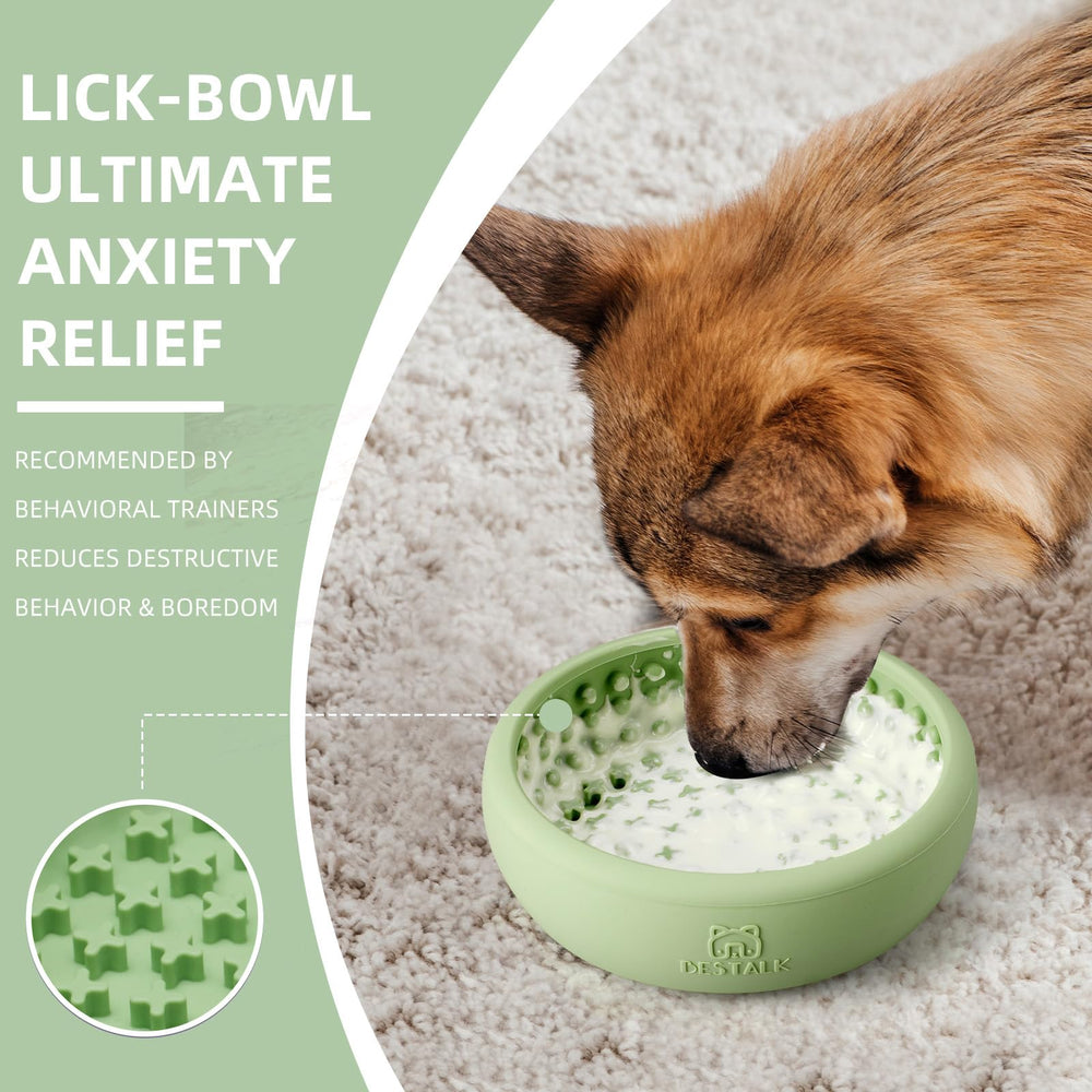Bestalk bol léchage avec base anti-glissement pour chien stable