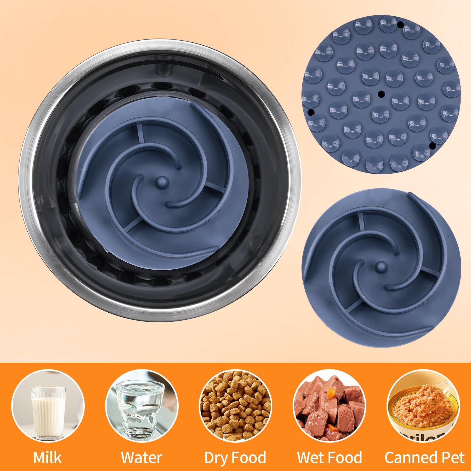 Bestalk insert lent motif labyrinthique stimule l activité au repas