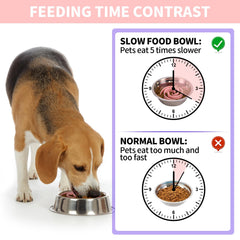 Bestalk insert silicone rose pour chien: douceur pour le museau et repas sans irritation.