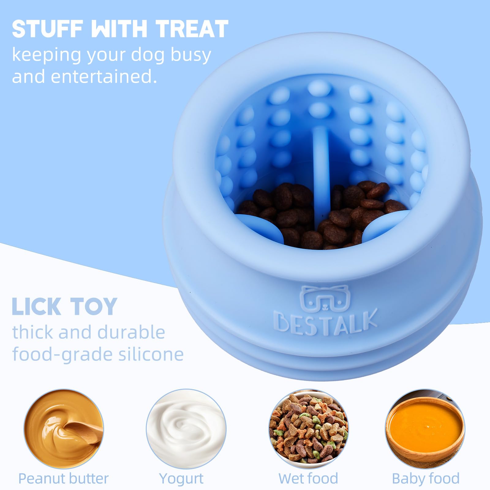 Bestalk jouet silicone mastication sans BPA pour mordiller en sécurité.