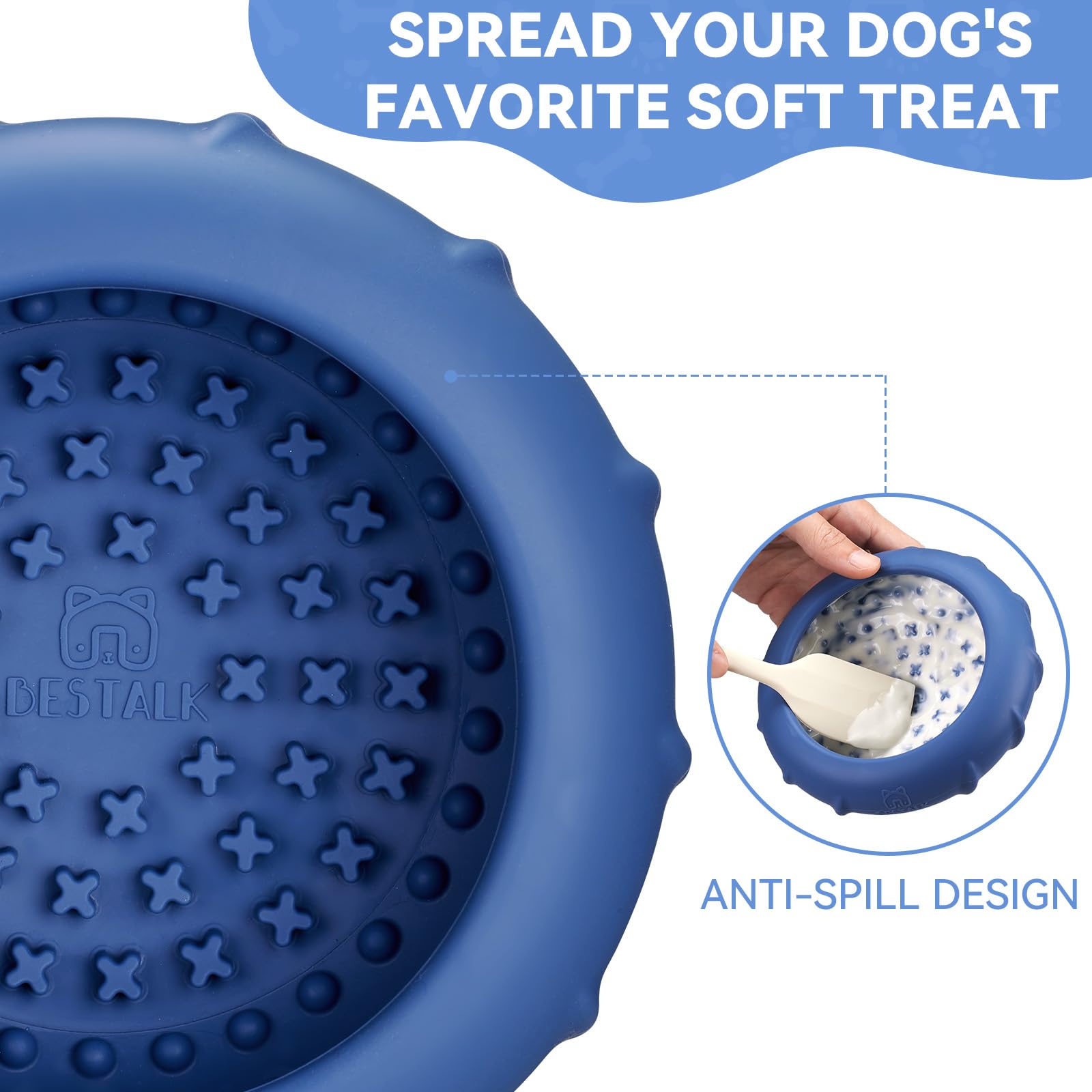 Bestalk silicone alimentaire sans BPA, sûr pour les dents et gencives.