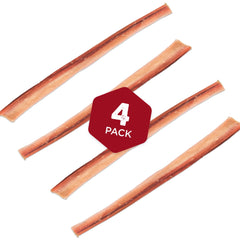 Pack de quatre baton nets jumbo Best Bully Sticks pour grands chiens.