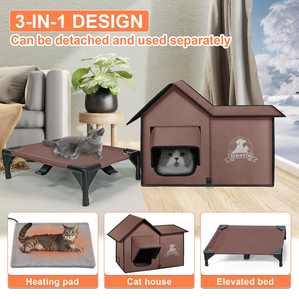 Bestio, refuge extérieur étanche, durable et idéal pour animaux extérieurs.