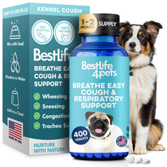 BestLife4Pets Breathe Easy: bouteille de pellets sans odeur pour une administration facile.