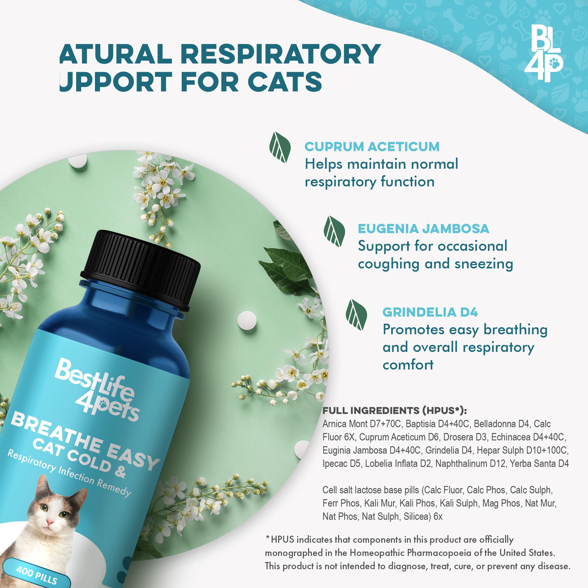 BestLife4Pets Utilisation quotidienne: pilules discrètes pour chats sélectifs.