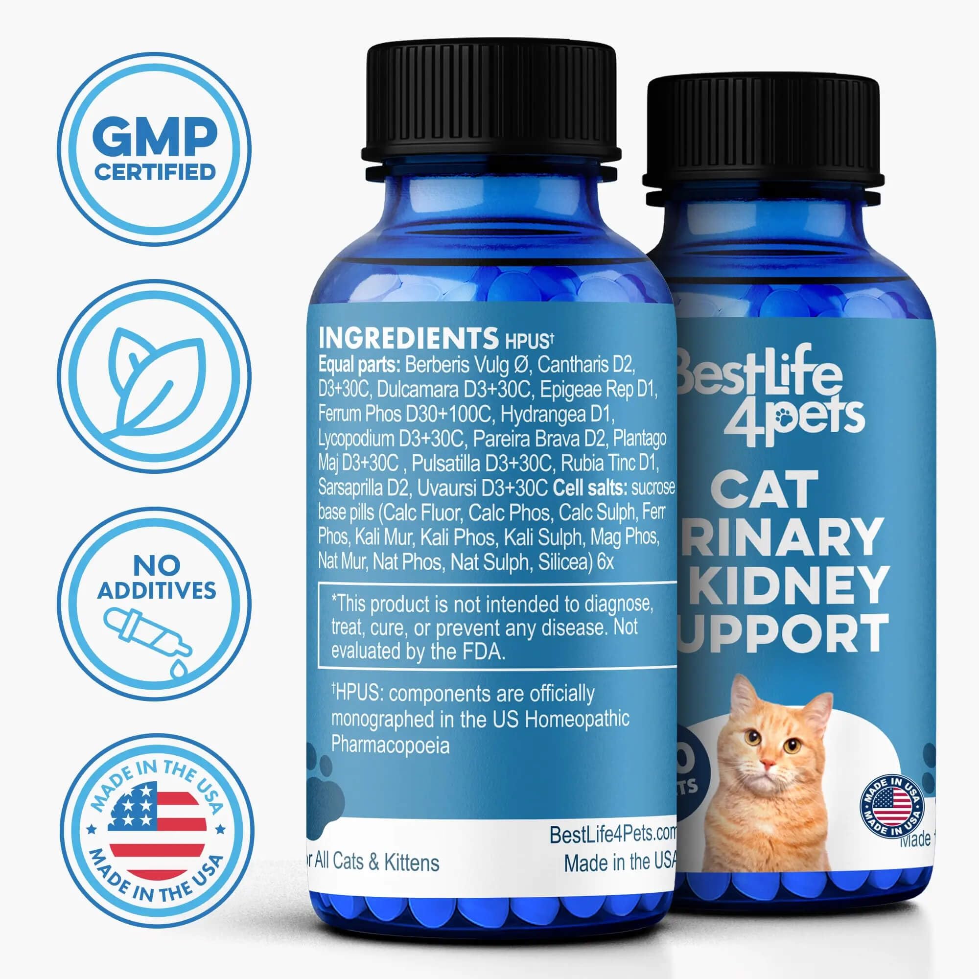 BestLife4Pets chat cristaux urinaires remède, image illustrative du produit.