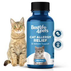 BestLife4Pets Immunité Chat – Bouteille pilules, soutien naturel quotidien.