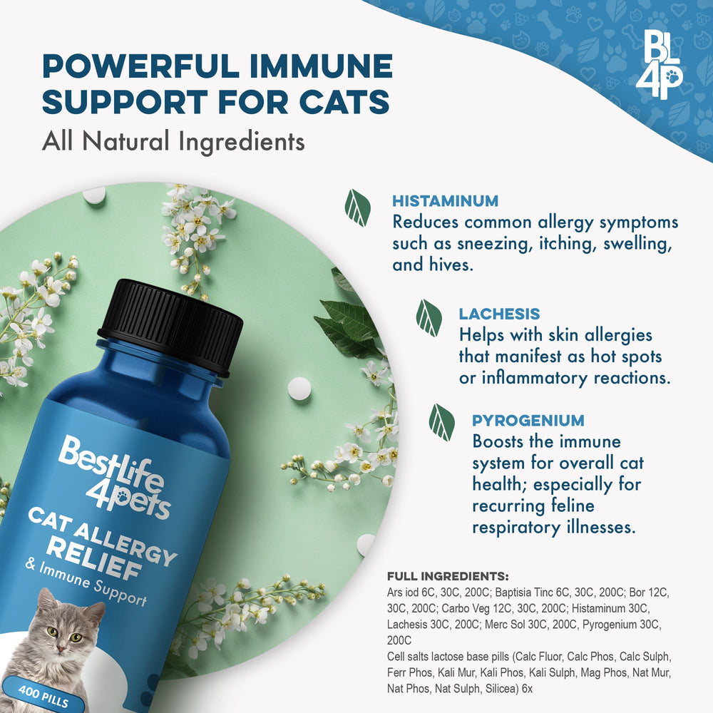 BestLife4Pets Immunité Chat – Produit fabriqué aux États-Unis, qualité et traçabilité.