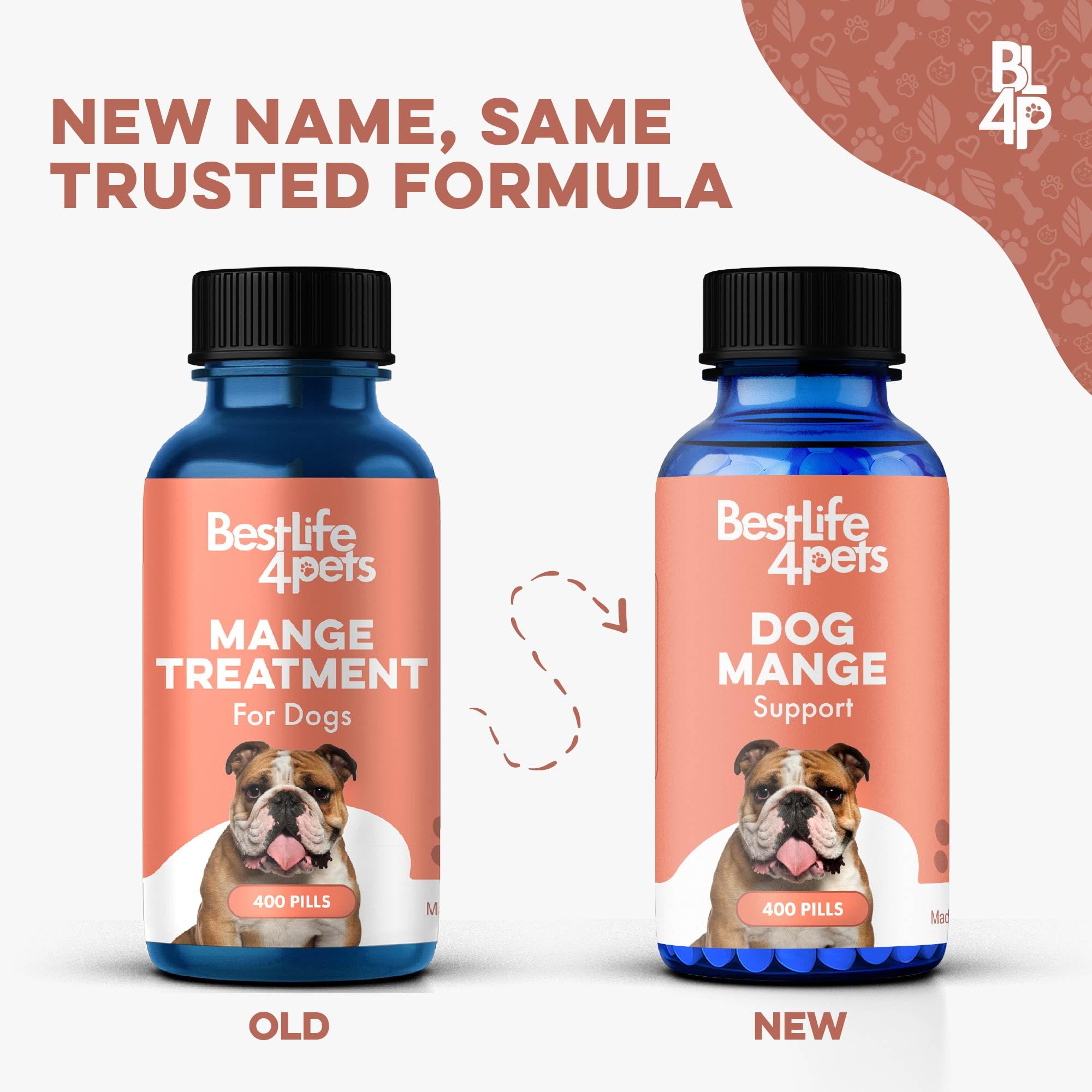 BestLife4Pets Mange Support – relief-peau-poil pour peau et pelage sain