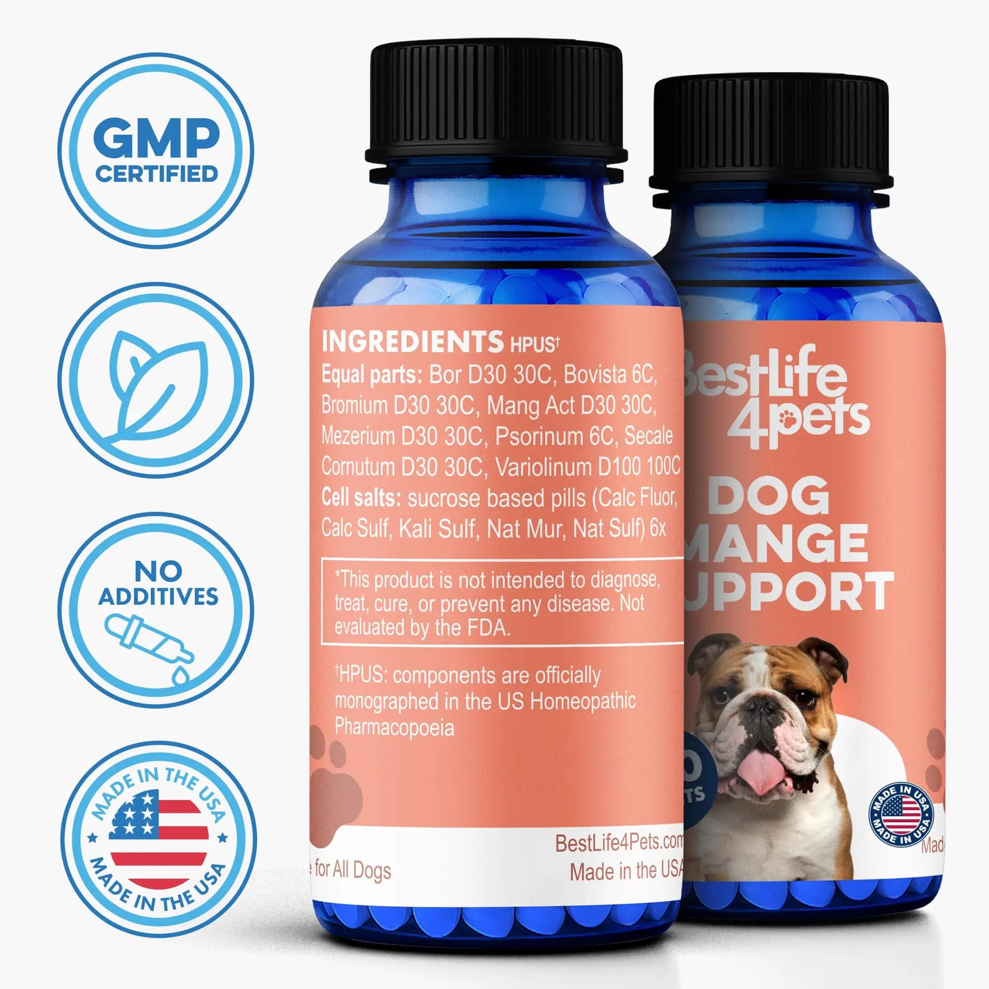 BestLife4Pets Mange Support – renforcement du pelage et confort cutané