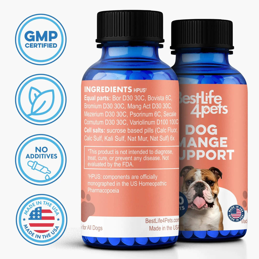 BestLife4Pets Mange Support – renforcement du pelage et confort cutané