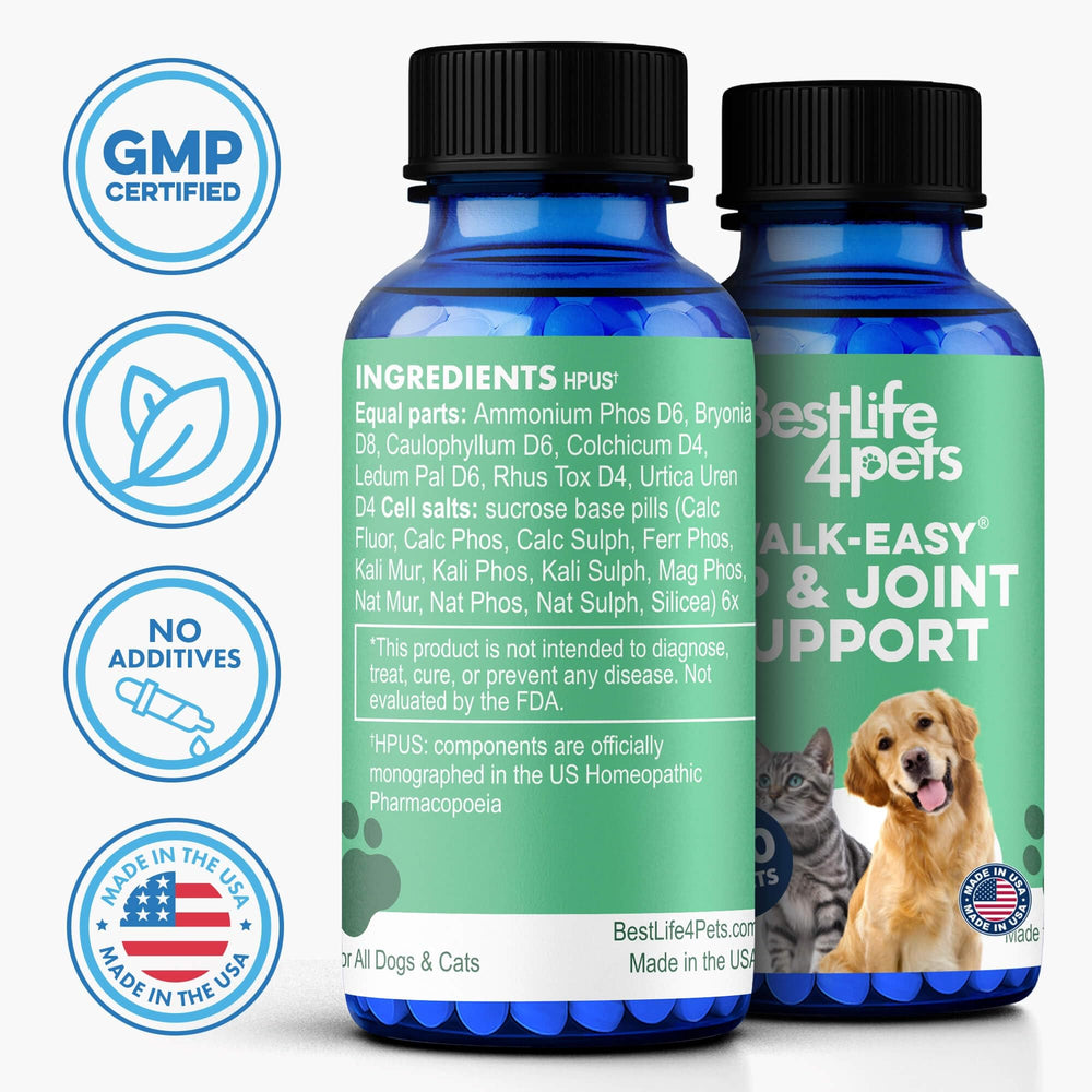 BestLife4Pets Walk-Easy – solution naturelle et douce pour les articulations sensibles.