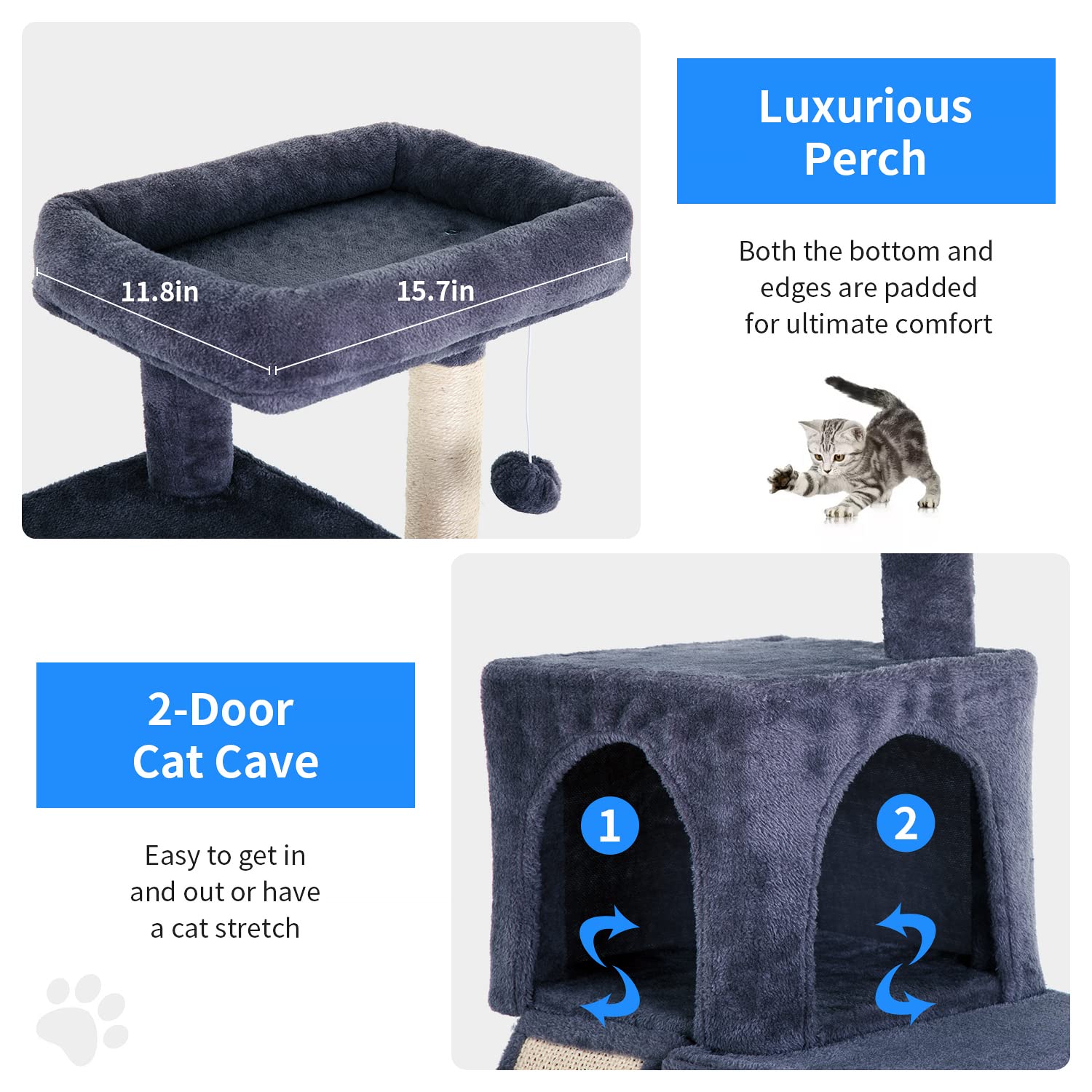 BestPet balle pendue en haut, stimulation ludique et exercice.