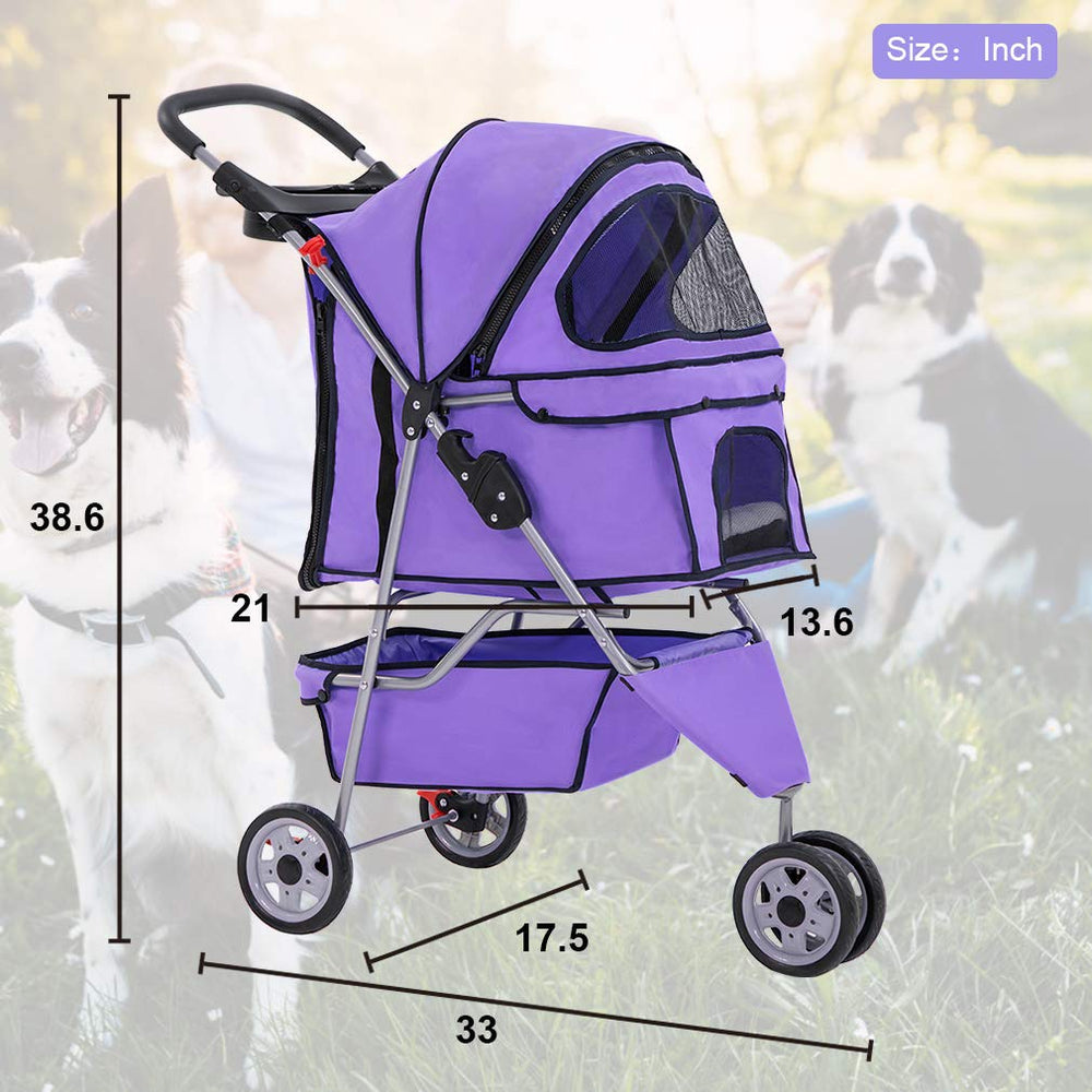 BestPet Poussette 3 Roues, garantie de 3 mois et satisfaction.