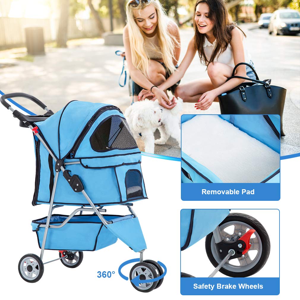 BestPet Poussette Pliable Voyage: rangement rapide après chaque sortie.