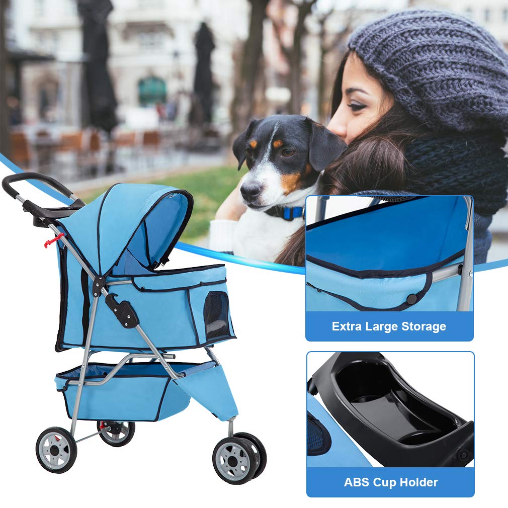 BestPet Poussette Roue Avant 360: maniabilité et direction simplifiée.