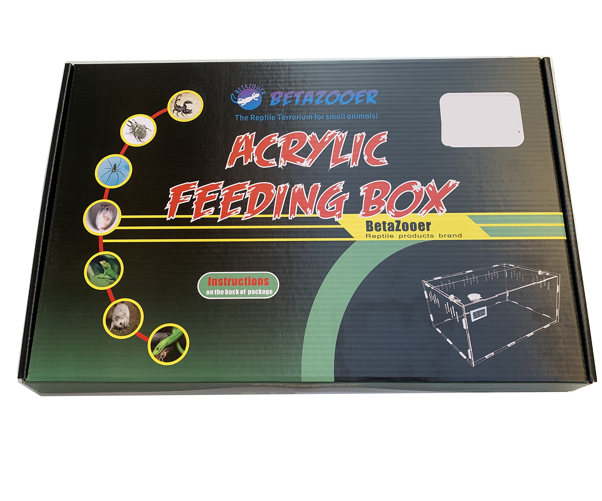 BETAZOOER terrarium adapté pour petits reptiles et arachnides.