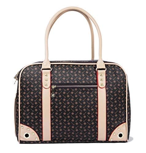 BETOP HOUSE sac porte-animal brun avec poches avant et arrière pratiques
