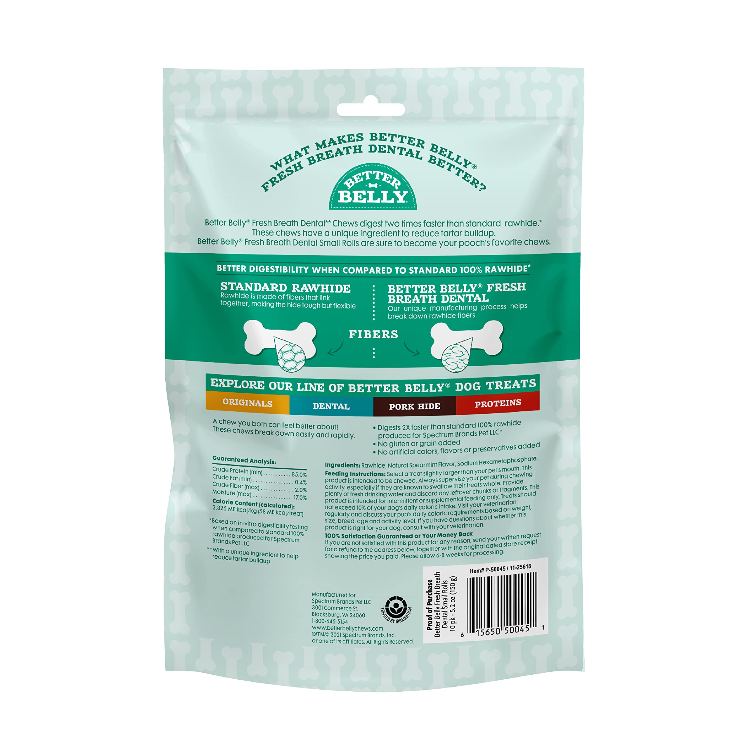 Better Belly gout menthe frais : arôme agréable qui ravit les sessions de mastication.