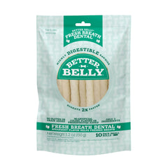 Better Belly rouleaux dentaires petits frais : haleine plus fraîche après chaque mastication.