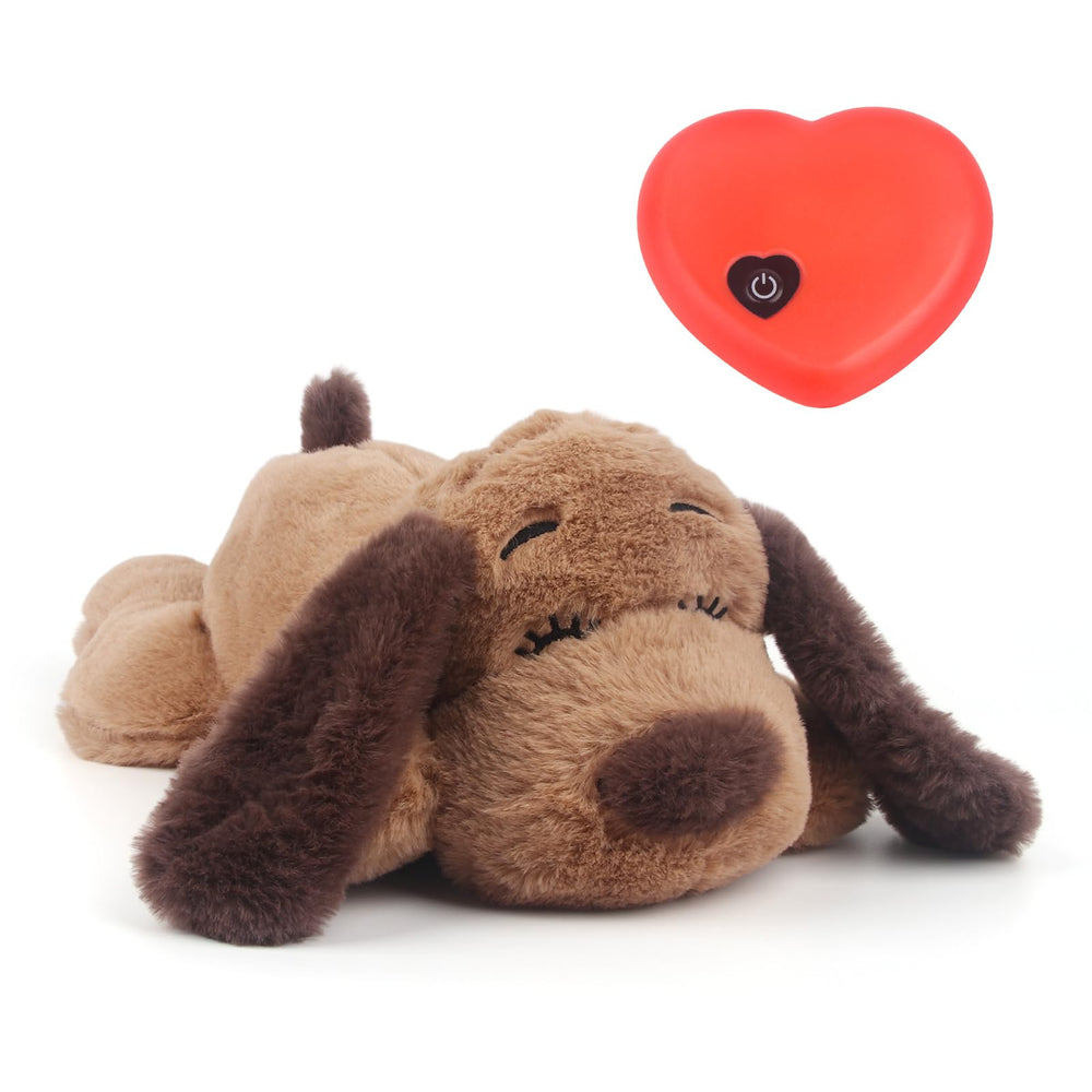 BEVERLYSHARK Coeur Battant Doudou Chien: réconfort rassurant pour chiot anxieux.
