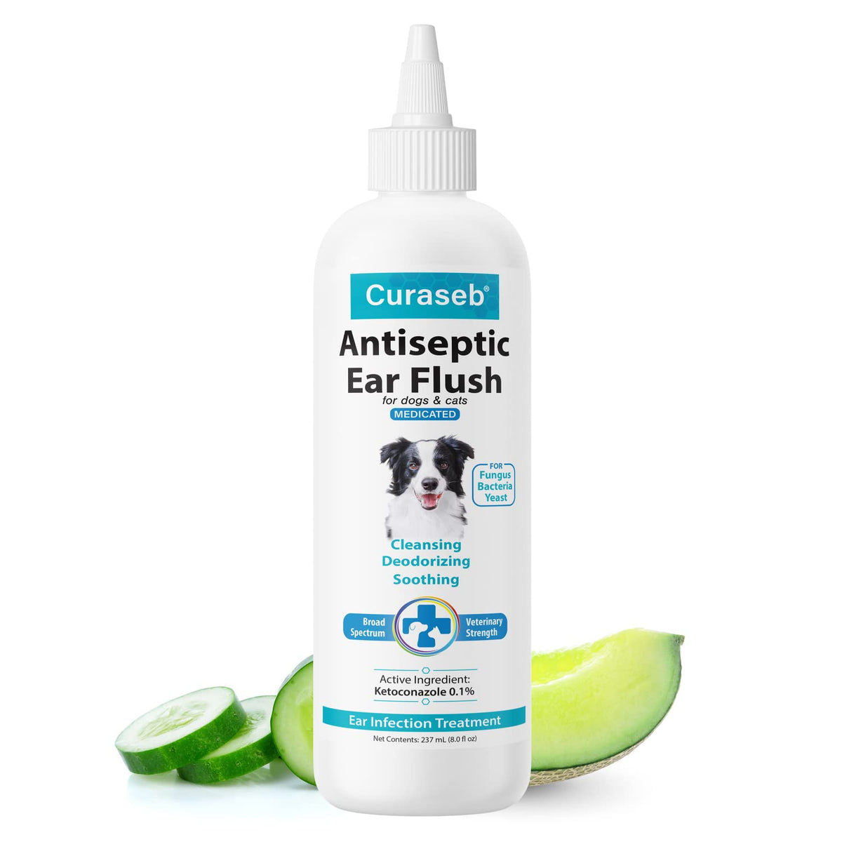 Curaseb nettoyant oreilles chien – élimine débris et cérumen pour un confort