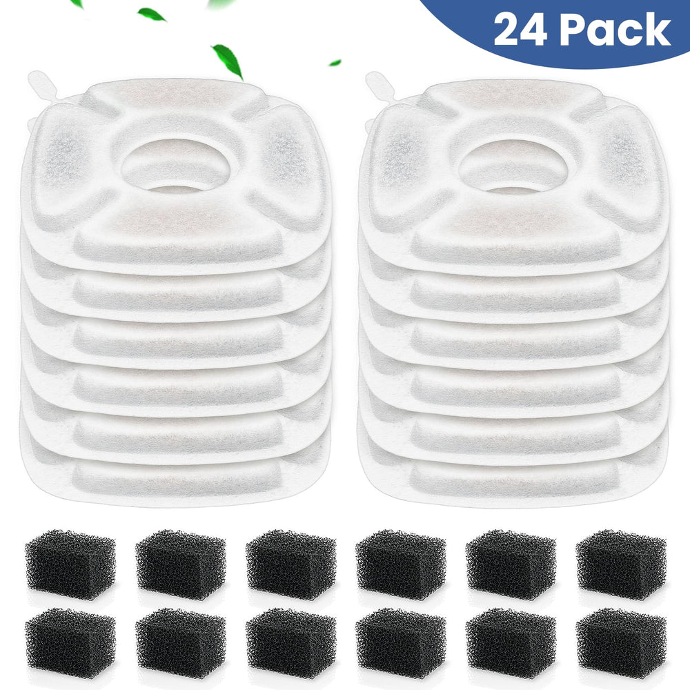 Remplacement régulier Beyolike – pack 12 filtres et 12 éponges